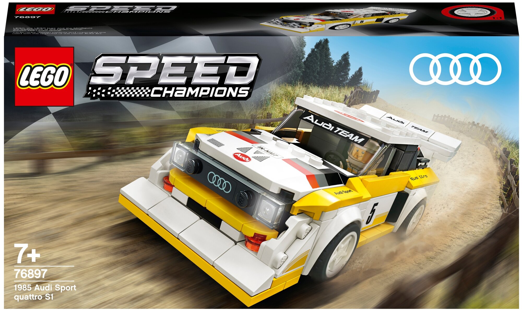 LEGO 76897 - Лего Speed Champions 1985 Audi Sport quattro S1