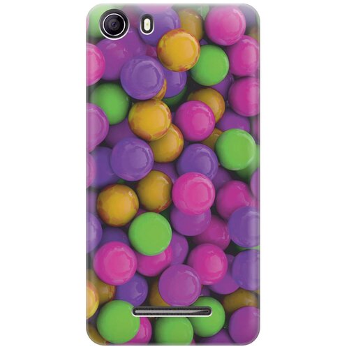 фото Cиликоновый чехол на bq bqs - 5065 choice / би кью 5065 с принтом "разноцветные драже" gosso