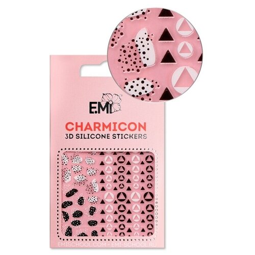 E.Mi, 3D-стикеры №120 Геометрические узоры Charmicon 3D Silicone Stickers