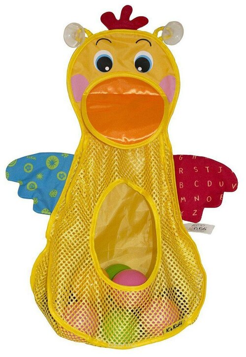 Игрушка для ванной Ks Kids Голодный пеликан (KA692), разноцветный