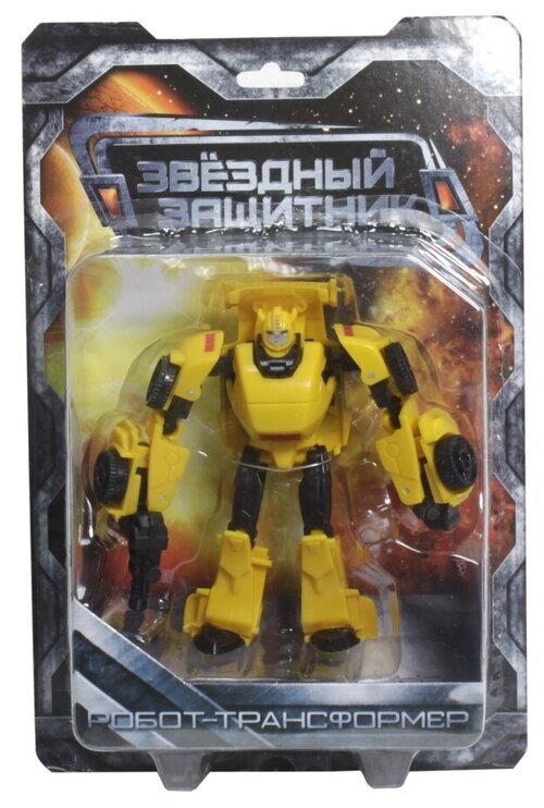 Робот-трансформер 1 TOY Звездный защитник Машина, желтый