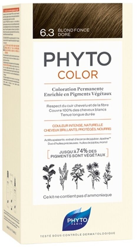 Phytosolba Краска для волос Phyto Color 6.3 Темный золотистый блонд