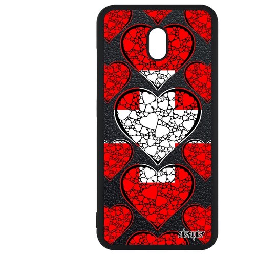 фото Чехол для смартфона redmi 8a, "флаг швейцарии с сердцем" путешествие любовь utaupia