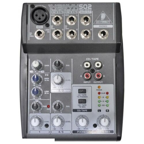 фото Behringer xenyx 502 сверхкомпактный микшерный пульт