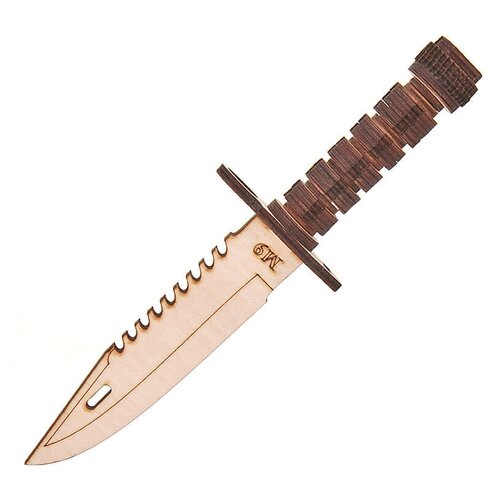 Деревянный нож тренировочный 24 см детский игрушечный деревянный нож бабочка