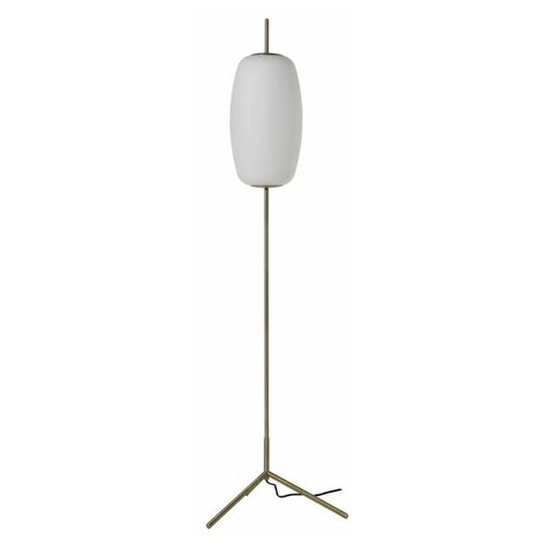 фото Лампа напольная silk, 150 см, белое опаловое стекло/античная латунь (67845) frandsen