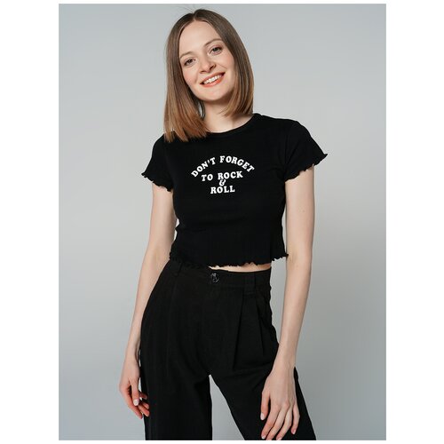 фото Футболка твое 81715 размер s, черный, women