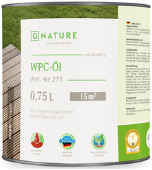 Масло GNATURE 271 WPC-Öl, бесцветный, 0.75 л