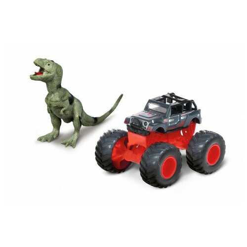 Монстр трак, Мир динозавров, металлическая машина , фигурка тиранозавра Пламенный мотор