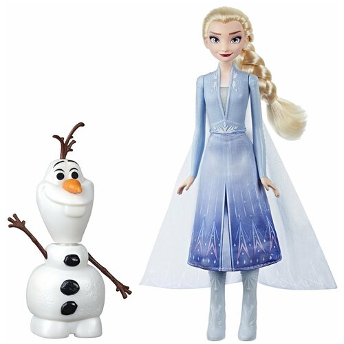 Кукла Hasbro Disney Холодное сердце 2 Эльза и Олаф, E5508 разноцветный