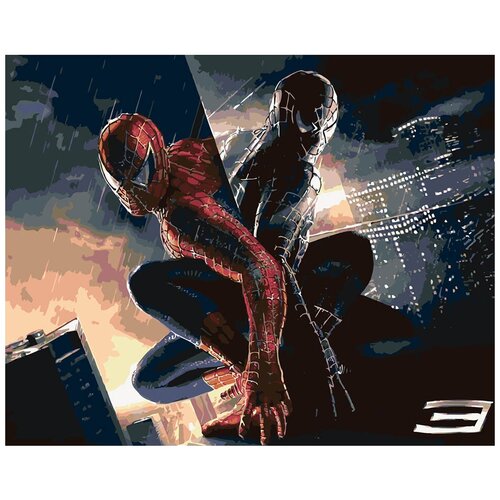 Картина по номерам Человек-паук, 40x50 см картина по номерам веном и человек паук 40x50 см живопись по номерам