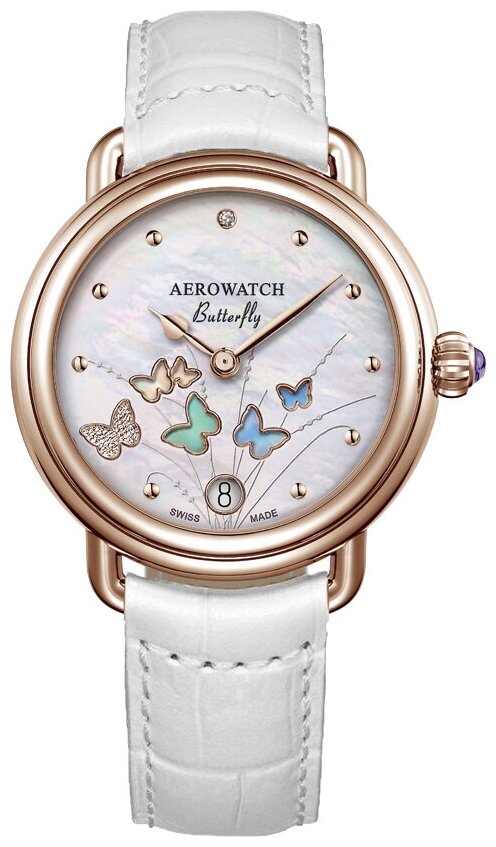 Наручные часы AEROWATCH 44960RO05, белый, золотой