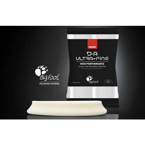 Полировальник поролоновый, ULTRAFINE сверхмягкий белый, RUPES 9. DA180S, d150/180мм