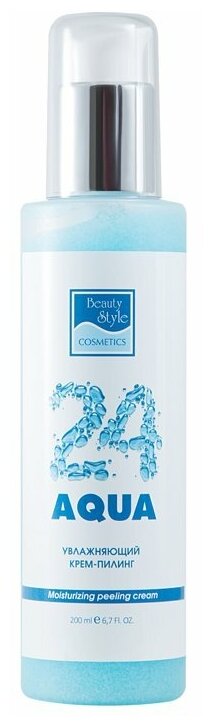 Beauty Style крем-пилинг для лица Aqua 24 увлажняющий, 200 мл