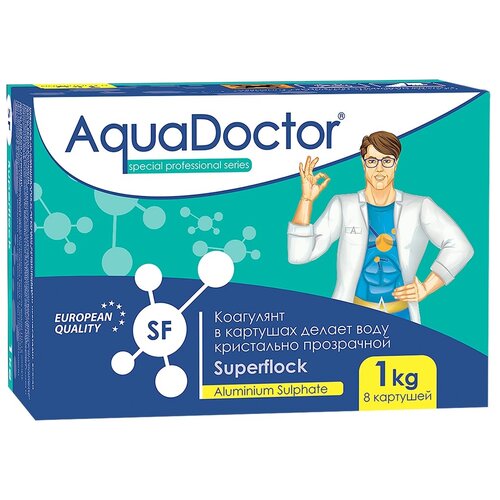 Таблетки для бассейна AquaDOCTOR Superflock, 1 кг