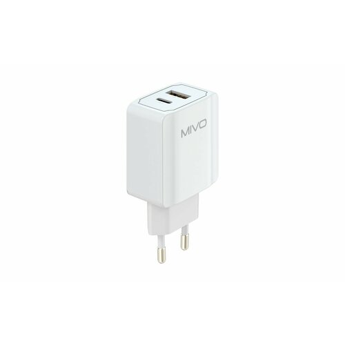 Сетевое зарядное устройство MIVO MP-322Q/ USB+ Type-C, 20 Вт