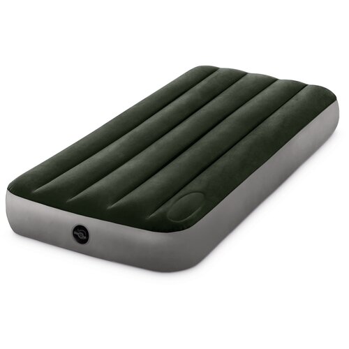 фото Надувной матрас intex downy airbed (64760) черный/серый