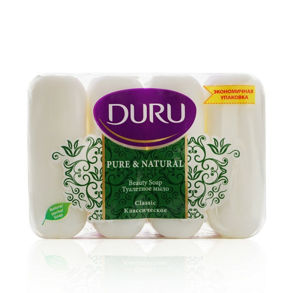 Мыло Duru Pure & Natural Классическое 85г*4шт Evyap Sabun - фото №4