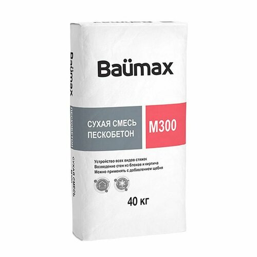 Baumax м300 (ЦСП) Пескобетон 40 кг пескобетон м300 каменный цветок добромес 40 кг