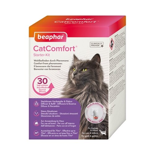 фото Beaphar успокаивающее средство набор: диффузор со сменным блоком (cat comfort), 0,125 кг, 37101