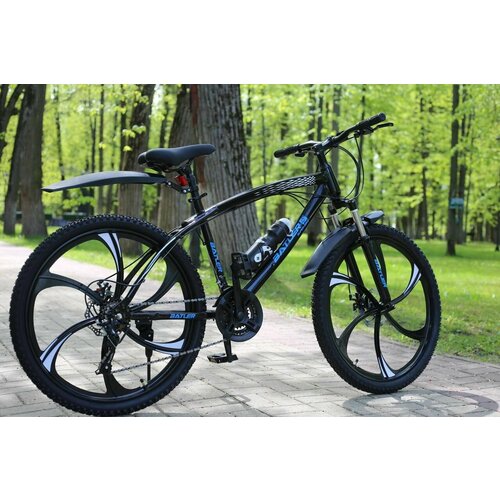 Велосипед Batler 26 колёса Рама 19 дюймов Горный Взрослый Подростковый Спортивный На литых дисках чёрный 2116900₽