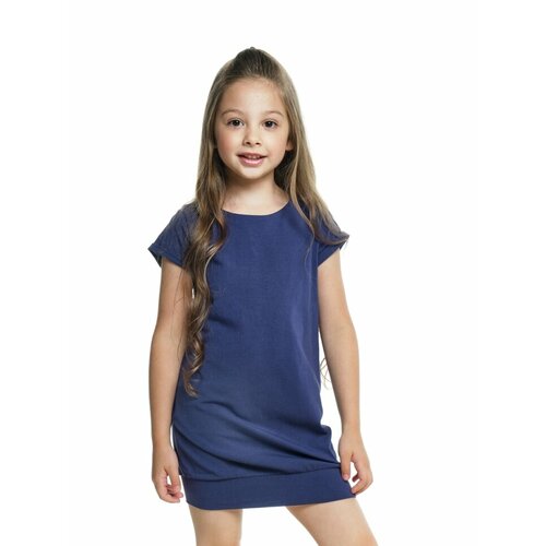 Платье Mini Maxi, размер 116, синий платье mini maxi размер 116 синий серый