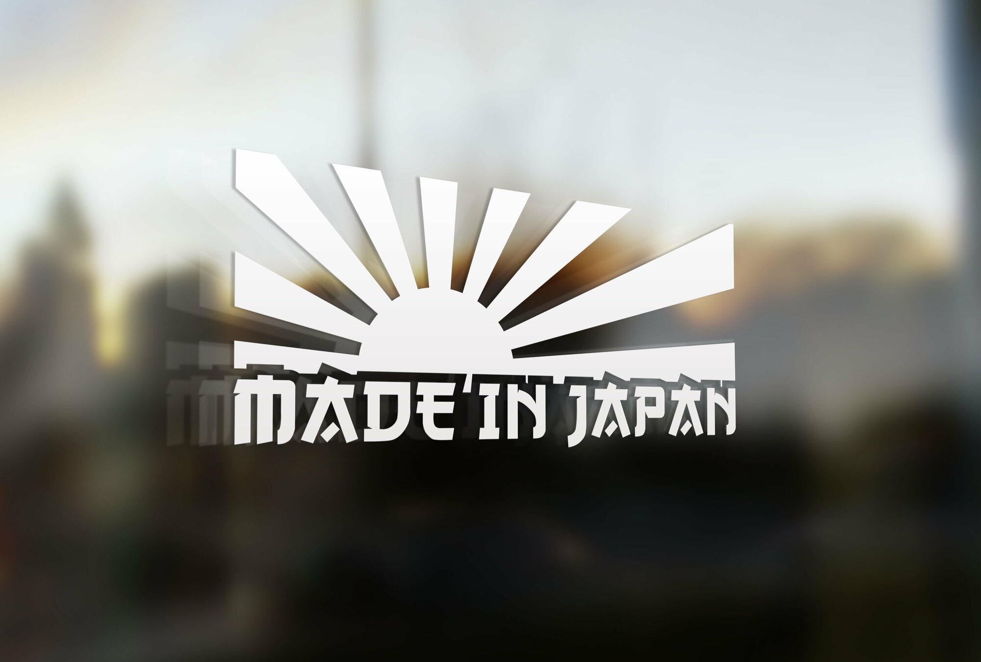 Наклейка на авто Made in Japan 20х9