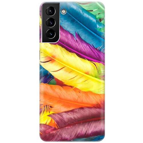 RE: PA Накладка Transparent для Samsung Galaxy S21 Plus с принтом Разноцветные перья re pa накладка transparent для samsung galaxy s10e с принтом разноцветные перья