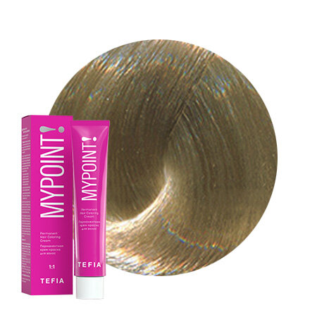 Tefia Mypoint Color перманентная крем-краска для волос, 9.87 очень светлый блондин коричнево-фиолетовый, 60 мл