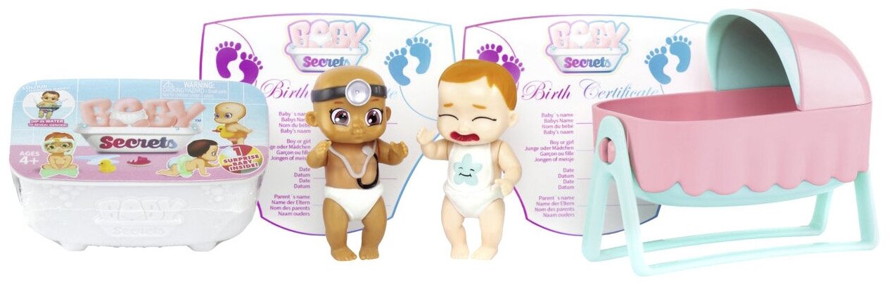 Набор Zapf Creation Baby Secrets с колыбелью 930-168