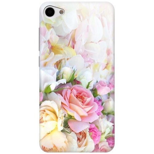 фото Cиликоновый чехол нежные розы на meizu u10 / мейзу ю10 re:pa