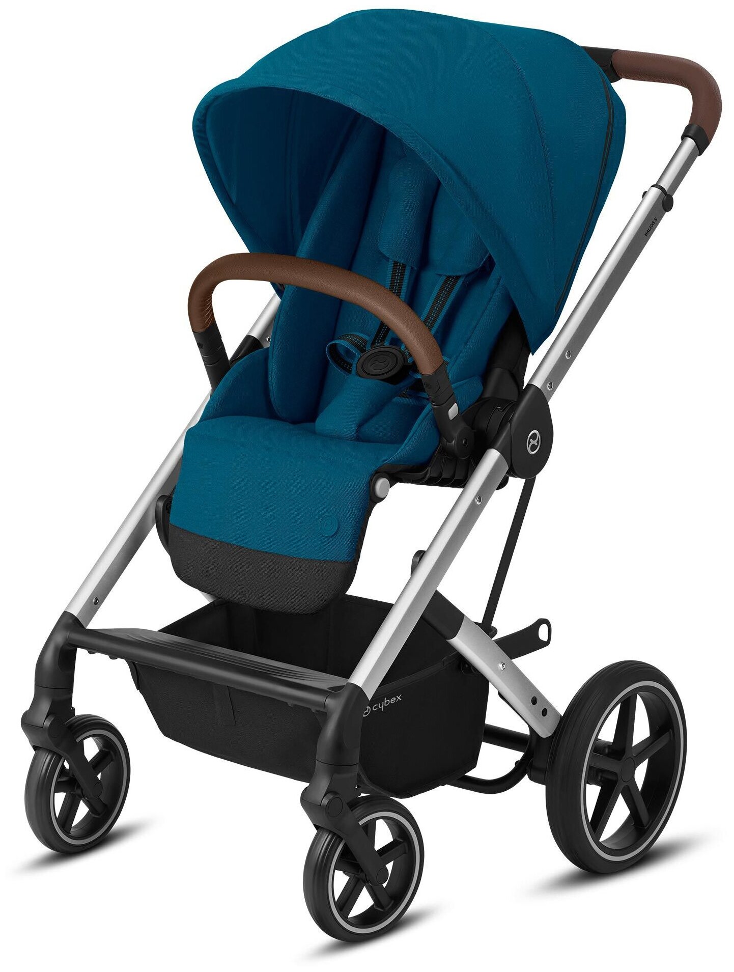 Прогулочная коляска Cybex Balios S Lux, River blue/silver frame, цвет шасси: серебристый