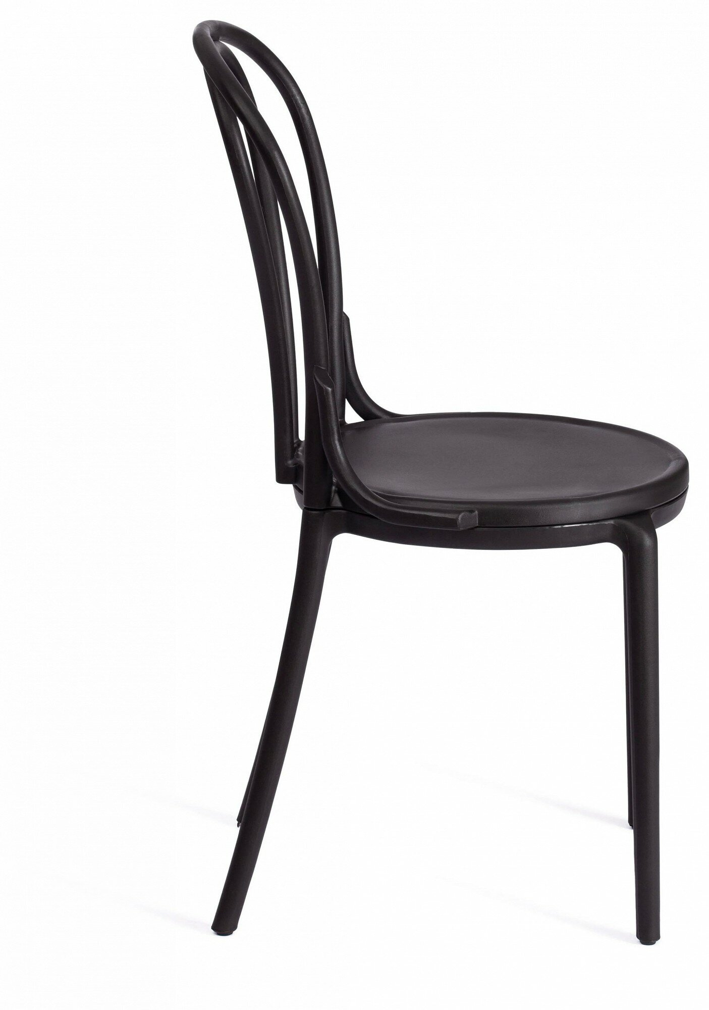 Стул для кухни TetChair THONET (mod. PL62), пластик, черный, 1 шт. в уп. - фотография № 6