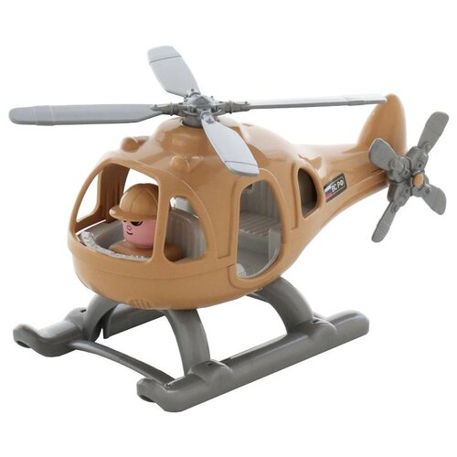Вертолет Полесье Гром-Сафари (67715), 29.5 см, песочный полесье вертолет гром военный 72320