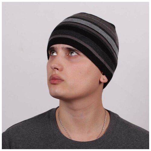 фото Шапка мужская sharpey к-10 черн/сер/ант шарпей