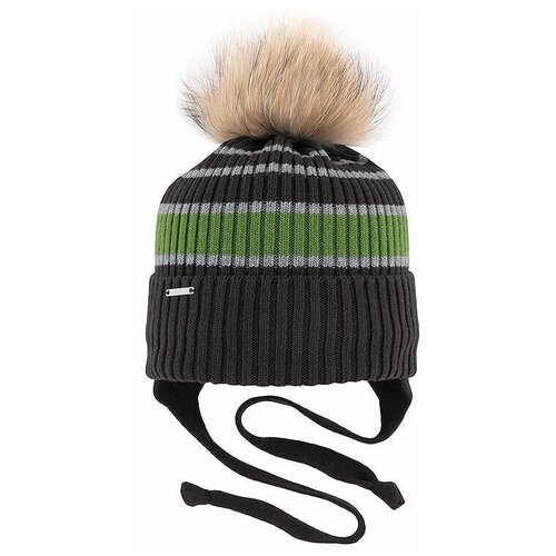 Шапка mialt, размер 46-48, коричневый, зеленый шапка mellizos демисезон зима шерсть кашемир вязаная утепленная размер onesize зеленый