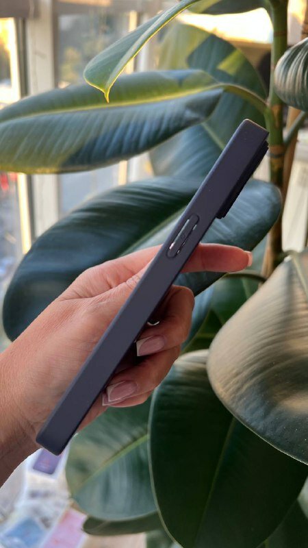 (AG) Чехол матовый IPhone 13 фиолетовый с защитой на линзах - фотография № 6