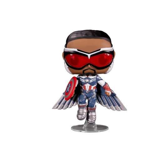 фигурка funko pop bobble marvel the falcon Фигурка Funko POP! The Falcon & Winter Soldier - Сокол в образе Капитана Америки 51649, 10 см