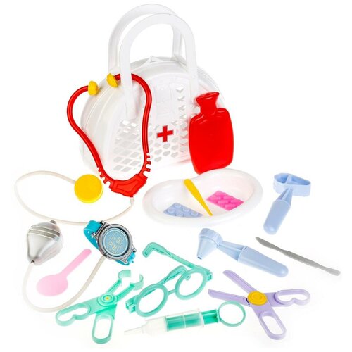 Игровой набор «Доктор №3», 16 предметов, в сумке игровой набор доктор в сумке