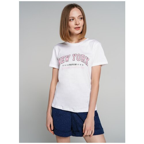 фото Футболка с кор.рукавом твое 76365 размер s, белый, women