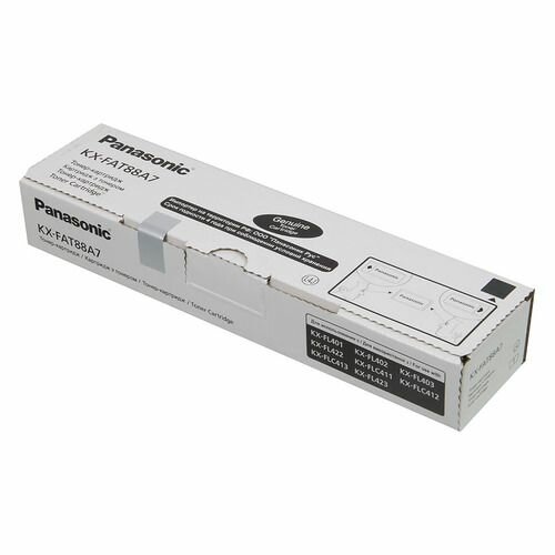 Картридж Panasonic KX-FAT88A, черный / KX-FAT88A7