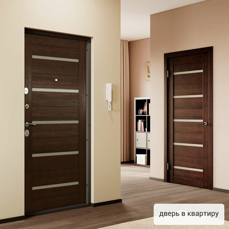 Дверь входная Torex для квартиры Flat-S, 950х2050 левый, тепло-шумоизоляция, антикоррозийная защита, замки 4-го и 2-го класса защиты, серый/коричневый - фотография № 4