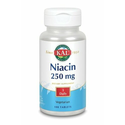 KAL Niacin 250 мг (Ниацин) 100 таблеток (KAL)