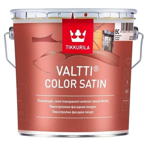 Антисептик для дерева Tikkurila Valtti Color Satin на льняном масле бесцветный, 2.7