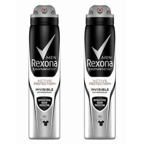 Антиперспирант Rexona, спрей, Men Motionsense Антибактериальный и невидимый, 200 мл, 2 шт.