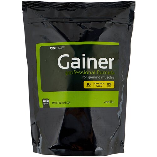 Гейнер XXI Power Gainer, 1000 г, ваниль гейнер pureprotein pure protein multi gainer банан 1000 г