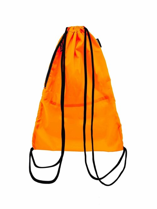 Рюкзак для бассейна, плавания, спорта, мешок для обуви с карманом универсальный 330х440 мм (оксфорд 210, оранжевый), Tplus