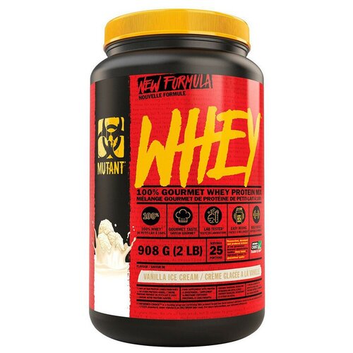 Протеин Mutant Whey, 908 гр., ванильное мороженое allnutrition протеин allnutrition pro whey 908 г вкус ванильное мороженое