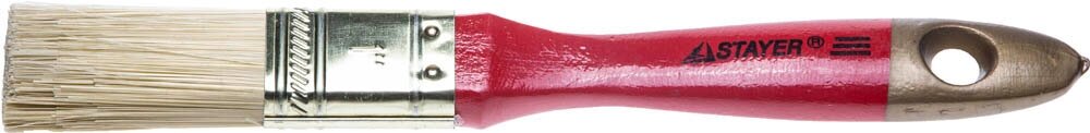 STAYER AQUA-KANEKARON 25 мм, 1″ искусственная щетина, деревянная ручка, Плоская кисть (0106-025) - фотография № 4