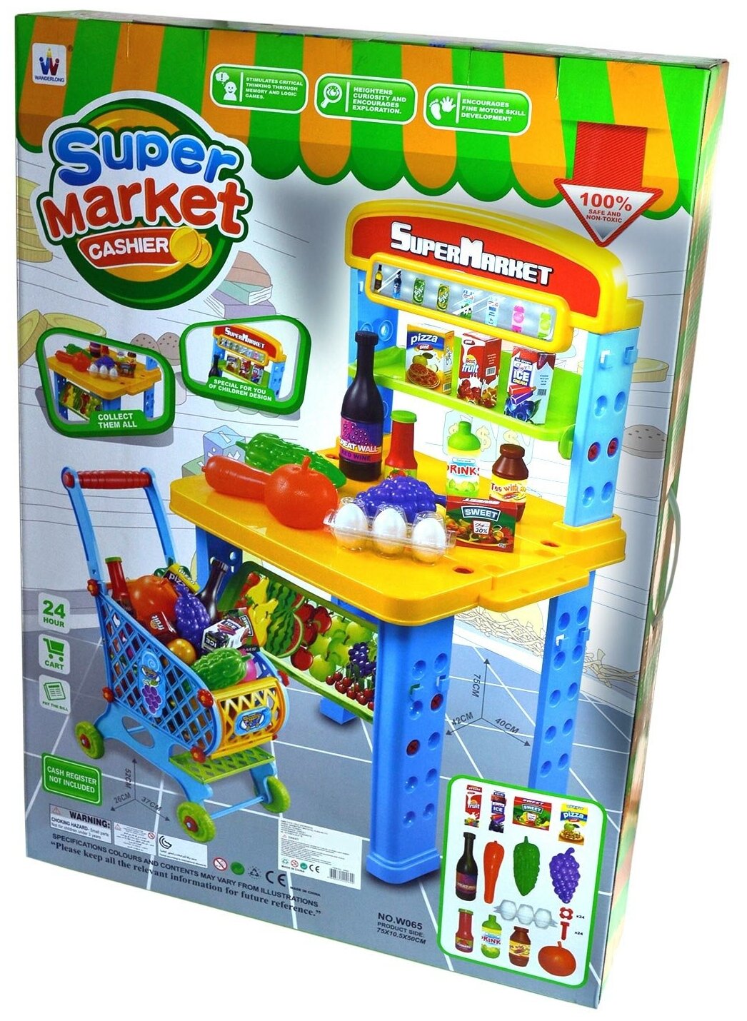 Набор игровой Наша Игрушка Супермаркет с тележкой (Y14016103)